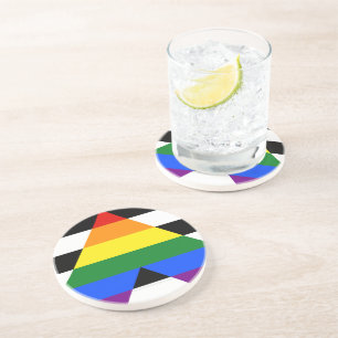 Posavasos La bandera de aliado heterosexual de SlipperyJoe c