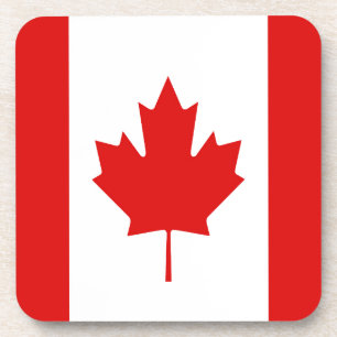 Posavasos La bandera de la hoja de arce de Canadá