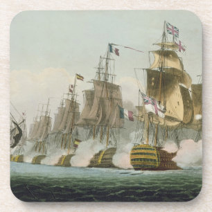 Posavasos La batalla de Trafalgar, el 21 de octubre de 1805,