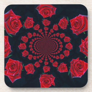 Posavasos La belleza de los Rosas: la fantasía floral
