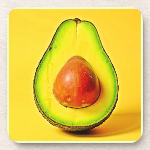 Posavasos La belleza de un diseño de aguacate saludable