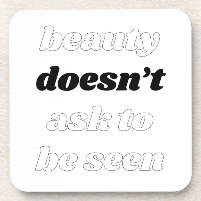 Posavasos La belleza no le hace a la montaña rusa del plásti (Frente)