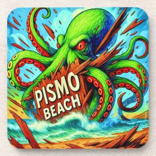 POSAVASOS "LA BESTIA DE LOS DESAYUNOS EN LA PLAYA DE PISMO".