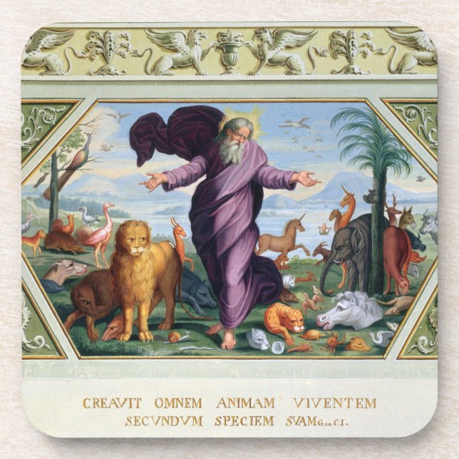 Posavasos La biblia de Raphael: Treinta y tres escenas del (Frente)