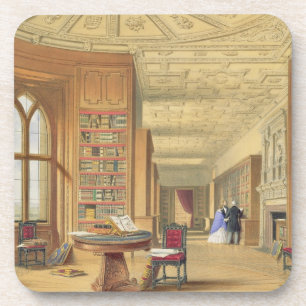 Posavasos La biblioteca, castillo de Windsor, 1838 (litho