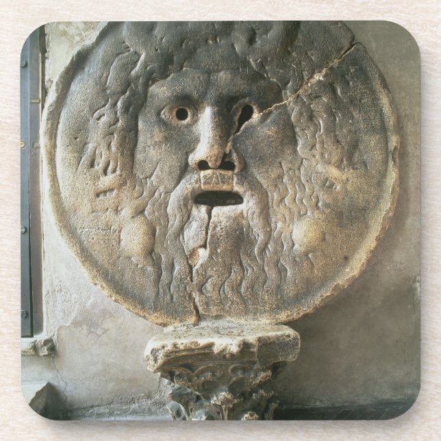 Posavasos La Bocca di Verita (la boca de la verdad) (foto) (Frente)