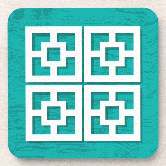 Posavasos La brisa moderna de mediados del siglo XX bloquea  (Frente)