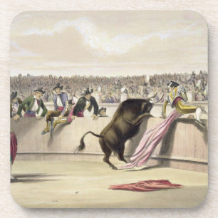 Posavasos La Bull que salta las barreras, 1865 (litho del