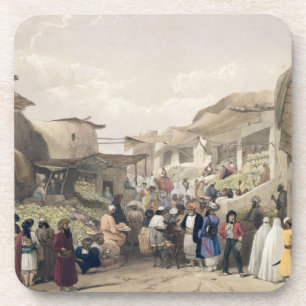 Posavasos La calle principal en el bazar en Caubul, en el