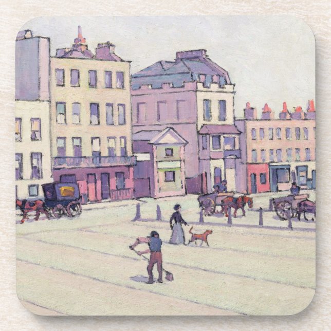 Posavasos La casa del pesaje, mercado del Cumberland, c.1914 (Frente)