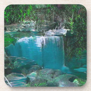 Posavasos La cascada de Kentucky es una dura montaña de plás