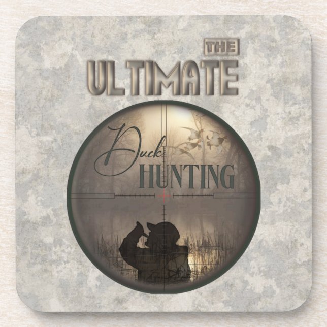 Posavasos La caza del pato como máximo (Frente)