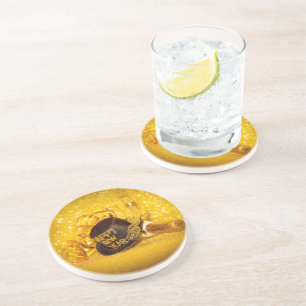 Posavasos La celebración de Nochevieja festiva de SlipperyJo