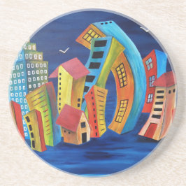 Posavasos La ciudad flotante