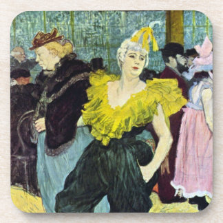 Posavasos La Clownesse (Payaso) Cha-U-Kao por Toulouse Lautr