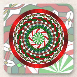 Posavasos La Coaster de la Plaza de Navidad de Colores