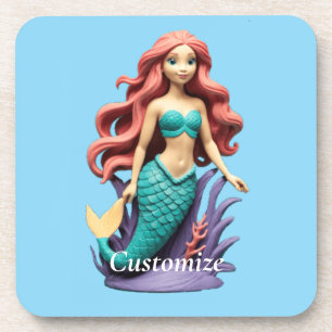 Posavasos La comedida sirena de cabeza roja Thunder_Cove
