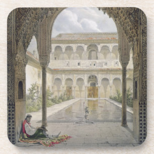 Posavasos La corte de la Alberca en Alhambra, Granada,