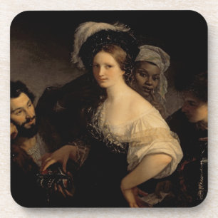 Posavasos La cortesana joven, 1821