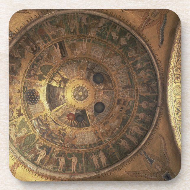 Posavasos La creación del mundo, de la cúpula de la génesis (Frente)