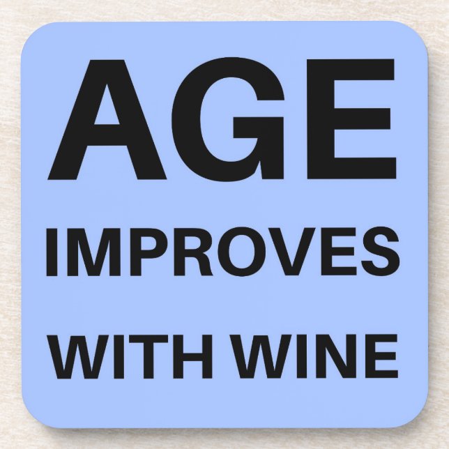 Posavasos La Edad Mejora Con El Vino (Frente)