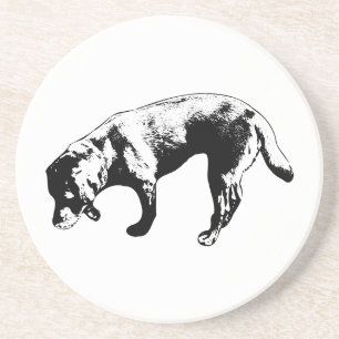 Posavasos La elegante serpentería de arte de tinta de Labrad