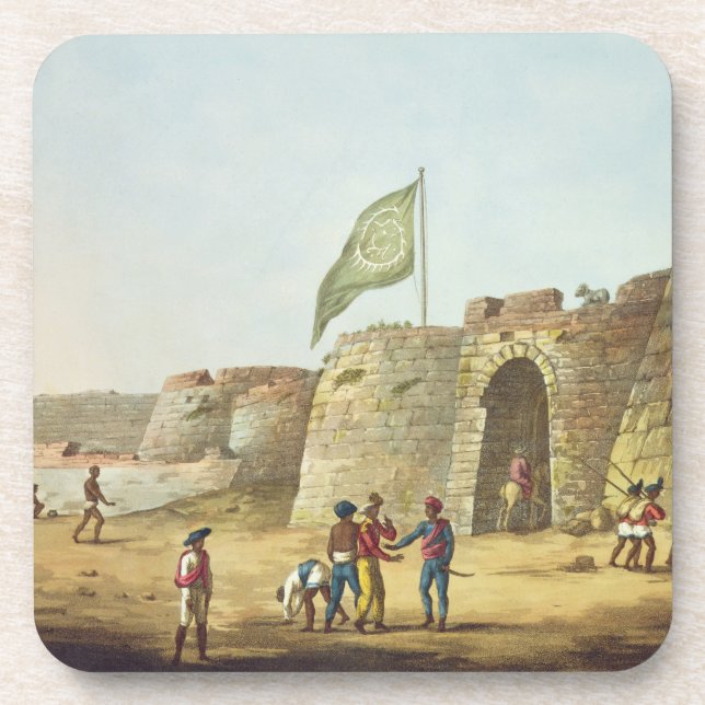 Posavasos La entrada del norte en el fuerte de Bangalore, (Frente)