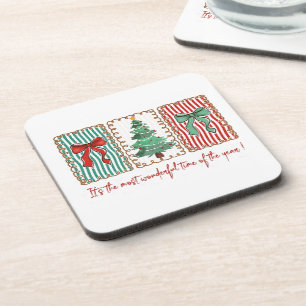 Posavasos La época más maravillosa del año Coquette Navidad