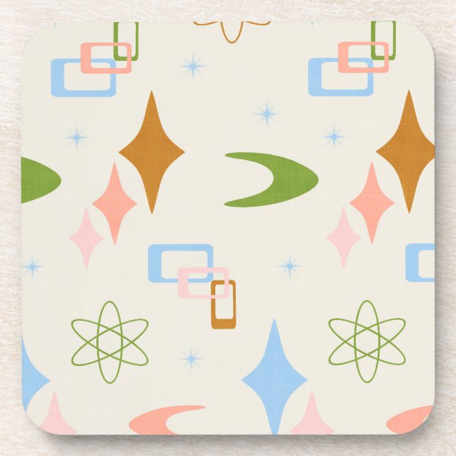 Posavasos La era atómica moderna de mediados de siglo, Lime, (Frente)