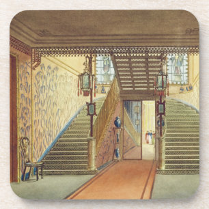 Posavasos La escalera, de vistas del pabellón real, B