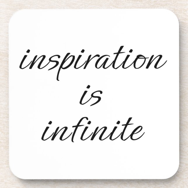 Posavasos La escoria de plástico dura de inspiración (Frente)