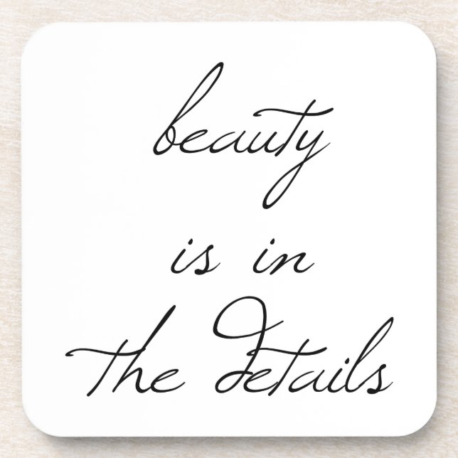 Posavasos La escoria plástica dura de la belleza (Frente)