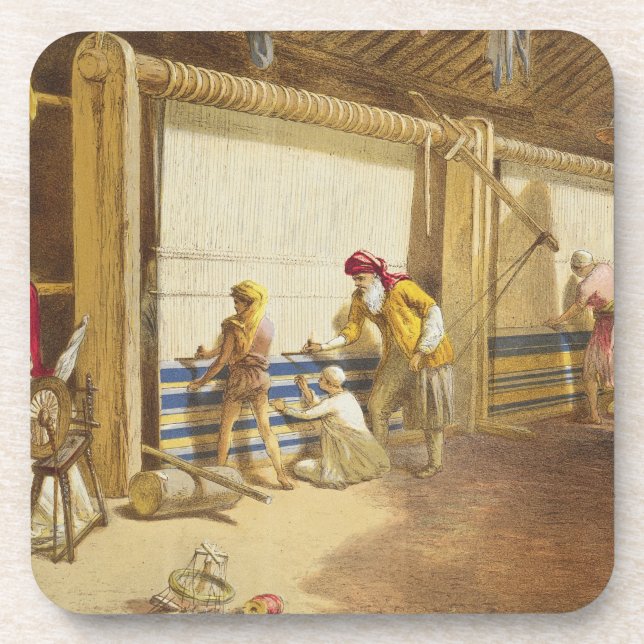 Posavasos La escuela de la industria, Jubbulpore, 1863 del (Frente)