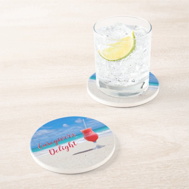 Posavasos La espuma de piedra arenisca del cuidador (Lado)