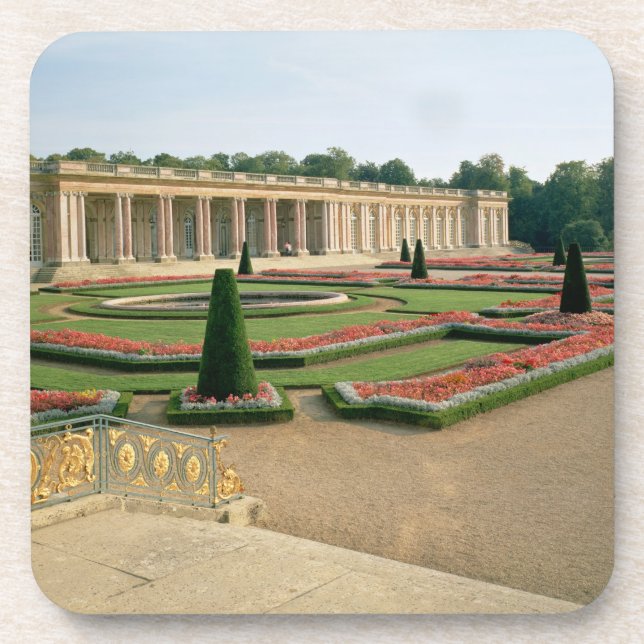 Posavasos La fachada del jardín del Trianon magnífico, 1687 (Frente)