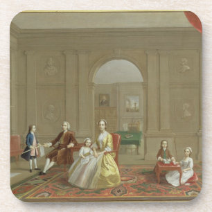 Posavasos La familia del tocino de Juan, c.1742-43 (aceite