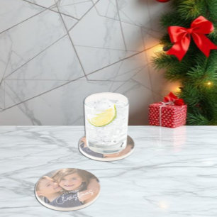 Posavasos La familia más alegre de Navidad Alegría de Navida
