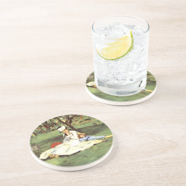 Posavasos La familia Monet en su jardín Edouard Manet (Lado)