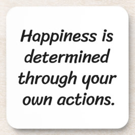 Posavasos La felicidad dura la montaña de plástico