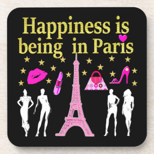 POSAVASOS LA FELICIDAD ESTÁ SIENDO EN PARÍS
