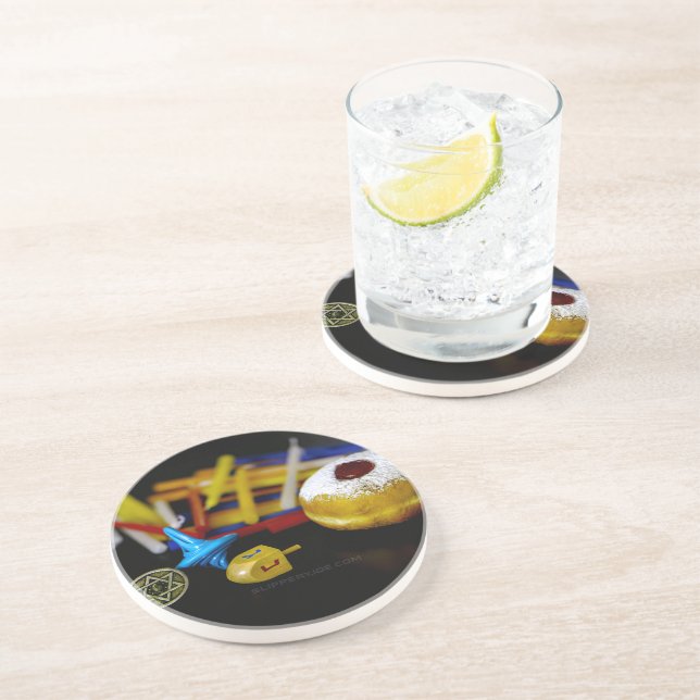 Posavasos La feliz estrella de David de SlipperyJoe me acuñó (Lado)