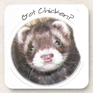 Posavasos ¿La foto de la cara de Ferret tiene pollo?