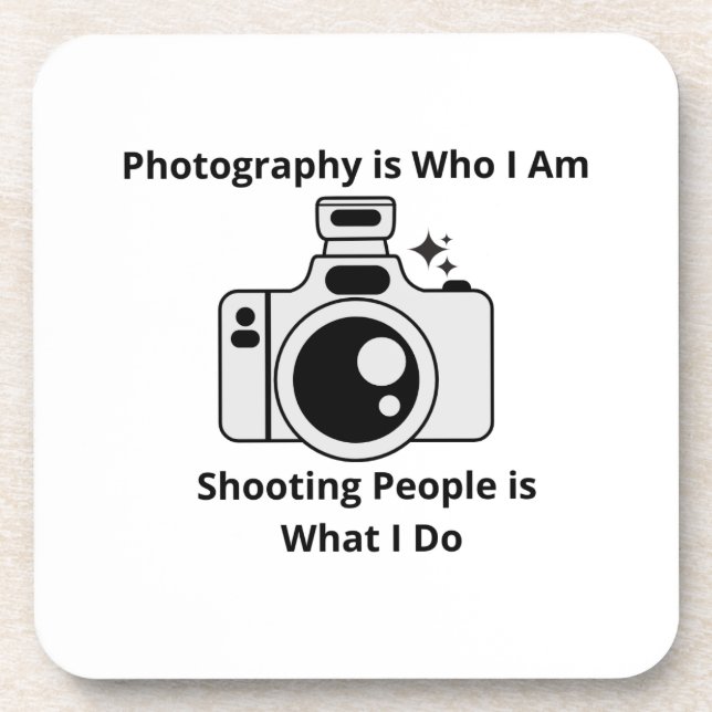 Posavasos La fotografía es lo que soy en un (Frente)