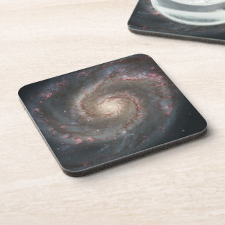 Posavasos La galaxia Whirlpool M51 y la compañera en el espa