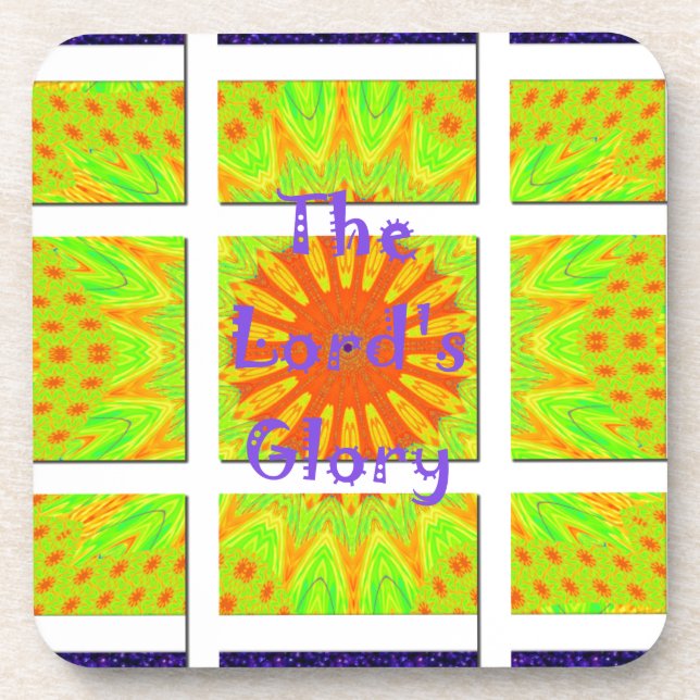 Posavasos La gloriosa geometría del Señor: juguetona y creat (Frente)