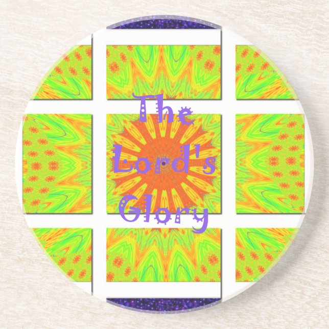 Posavasos La gloriosa geometría del Señor: juguetona y creat (Frente)