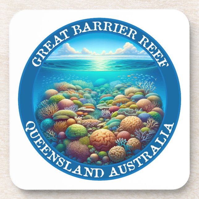 Posavasos La Gran Barrera de Coral, Queensland, Australia (Frente)