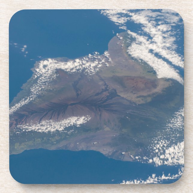 Posavasos La Gran Isla De Hawaii Y Sus Montañas (Frente)
