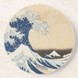 Posavasos La gran ola de Kanagawa por Hokusai