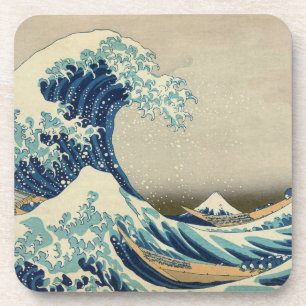 Posavasos La Gran Ola frente a Kanagawa de Hokusai Arte